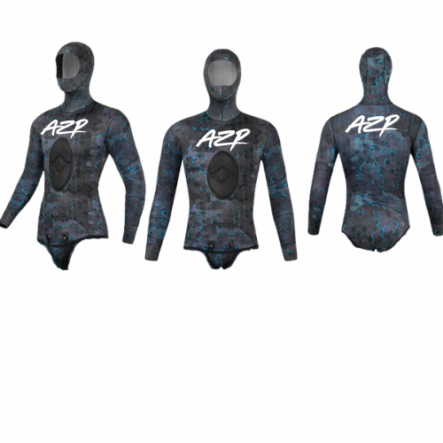 Rashguard Licra spearfishing AZP camuflageada