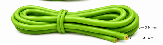 Liga Neptonics 14 mm verde con ámbar.