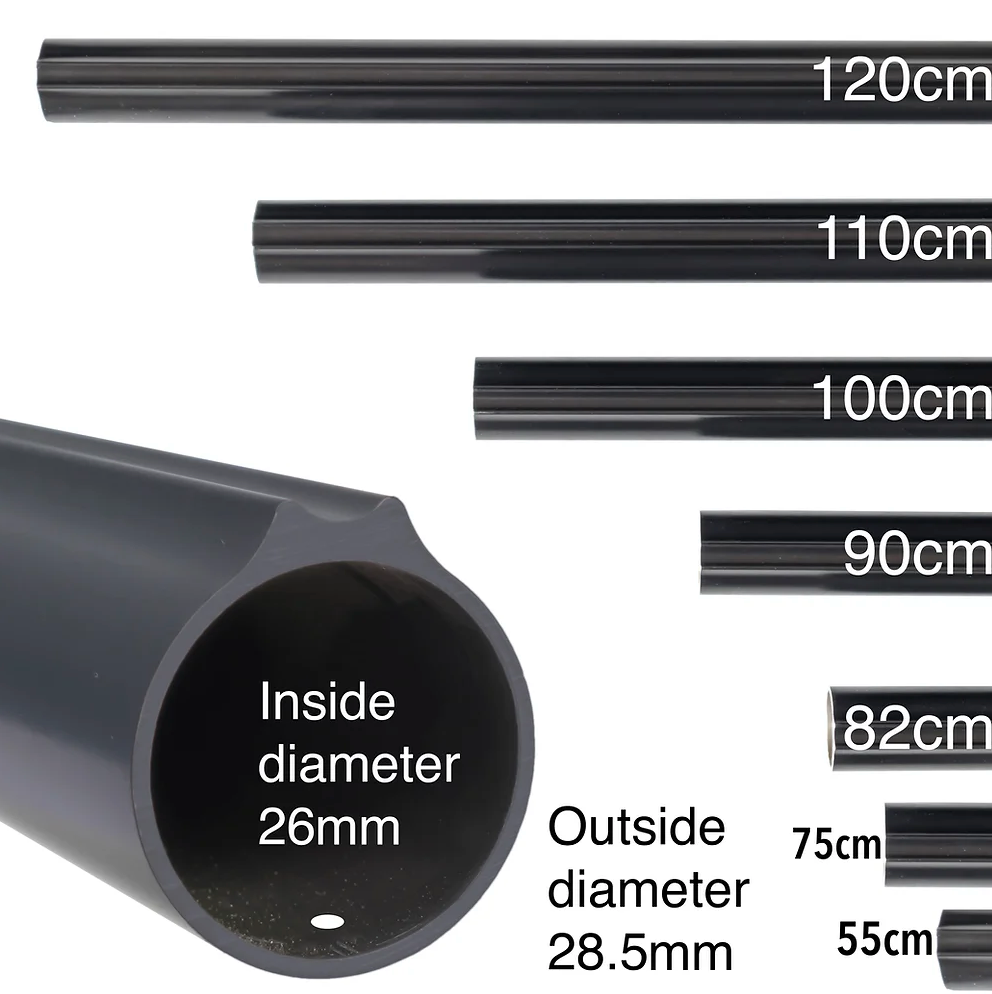 Tubo de aluminio AZP para arpón 26 mm